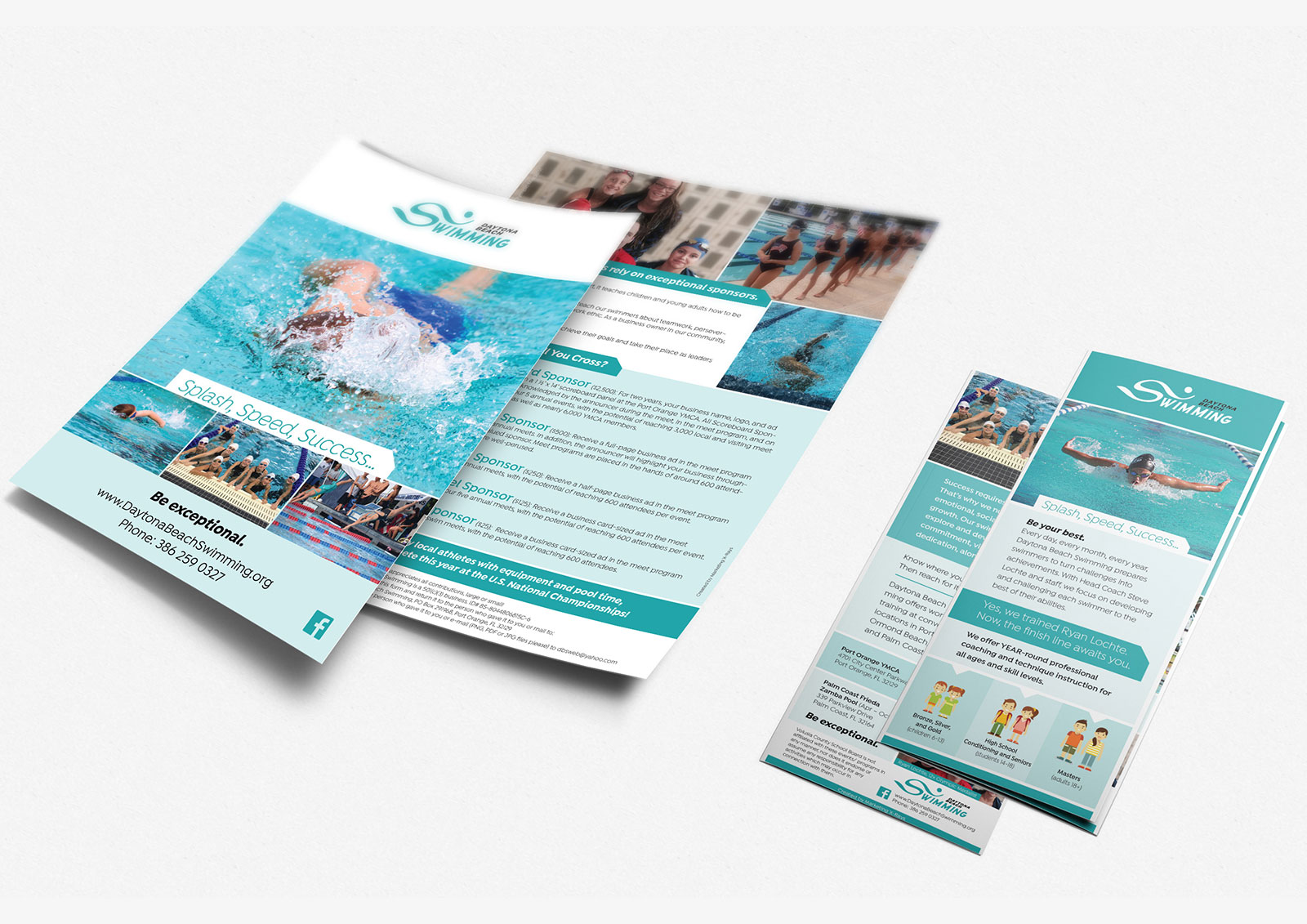 Daytona Swimming Graphic Design Marketing XRays